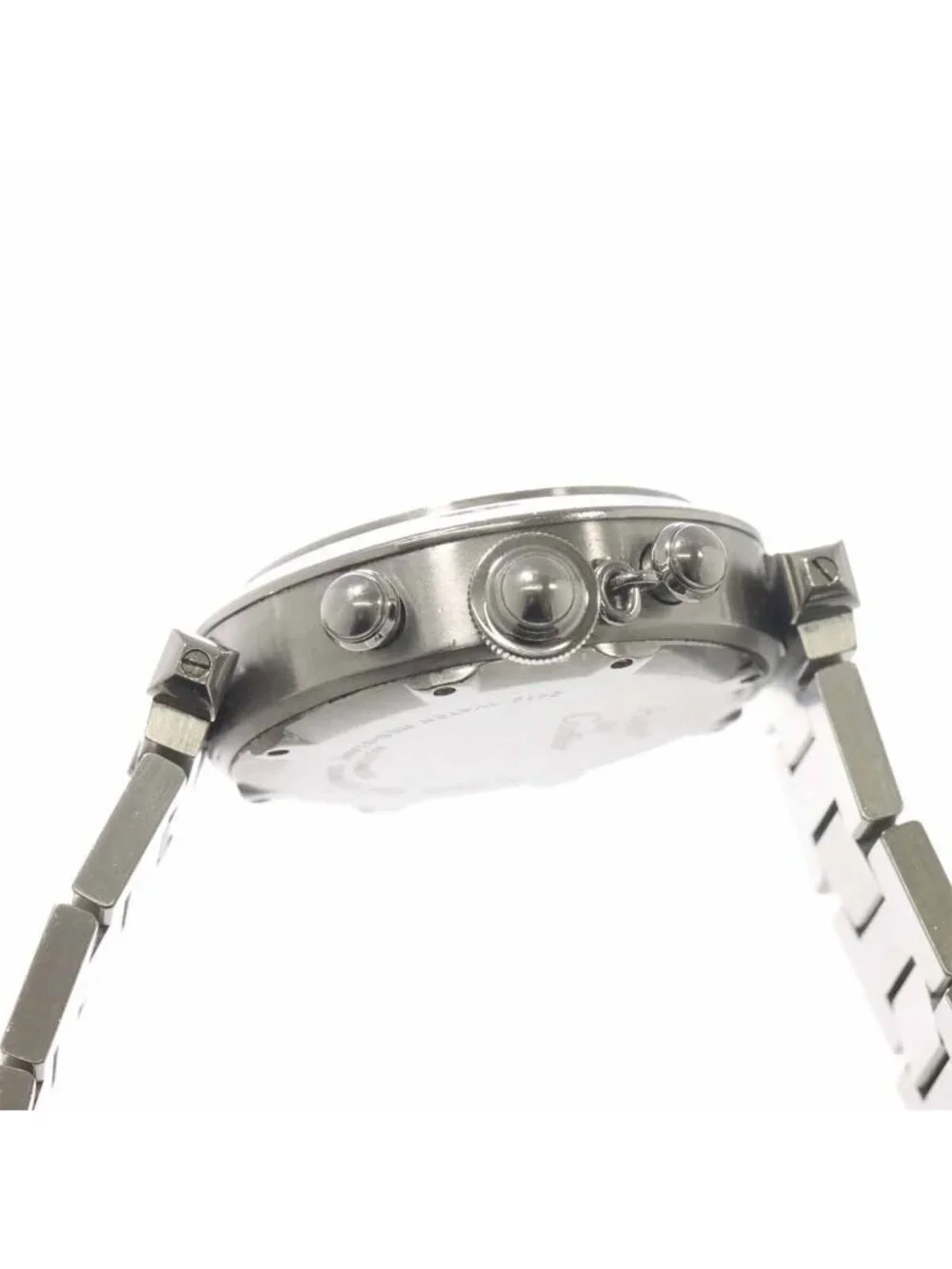 Cartier Pasha C Chronograph Boys Watch Date Silver Automatic Pashac